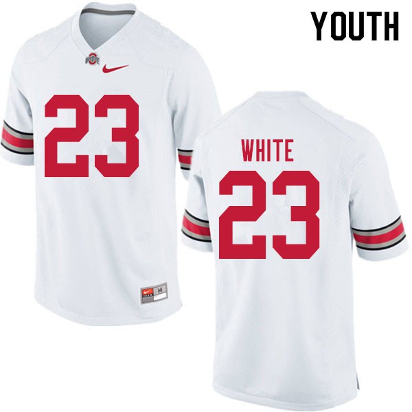 Ohio State Buckeyes #23 De'Shawn White Youth Player Jersey White